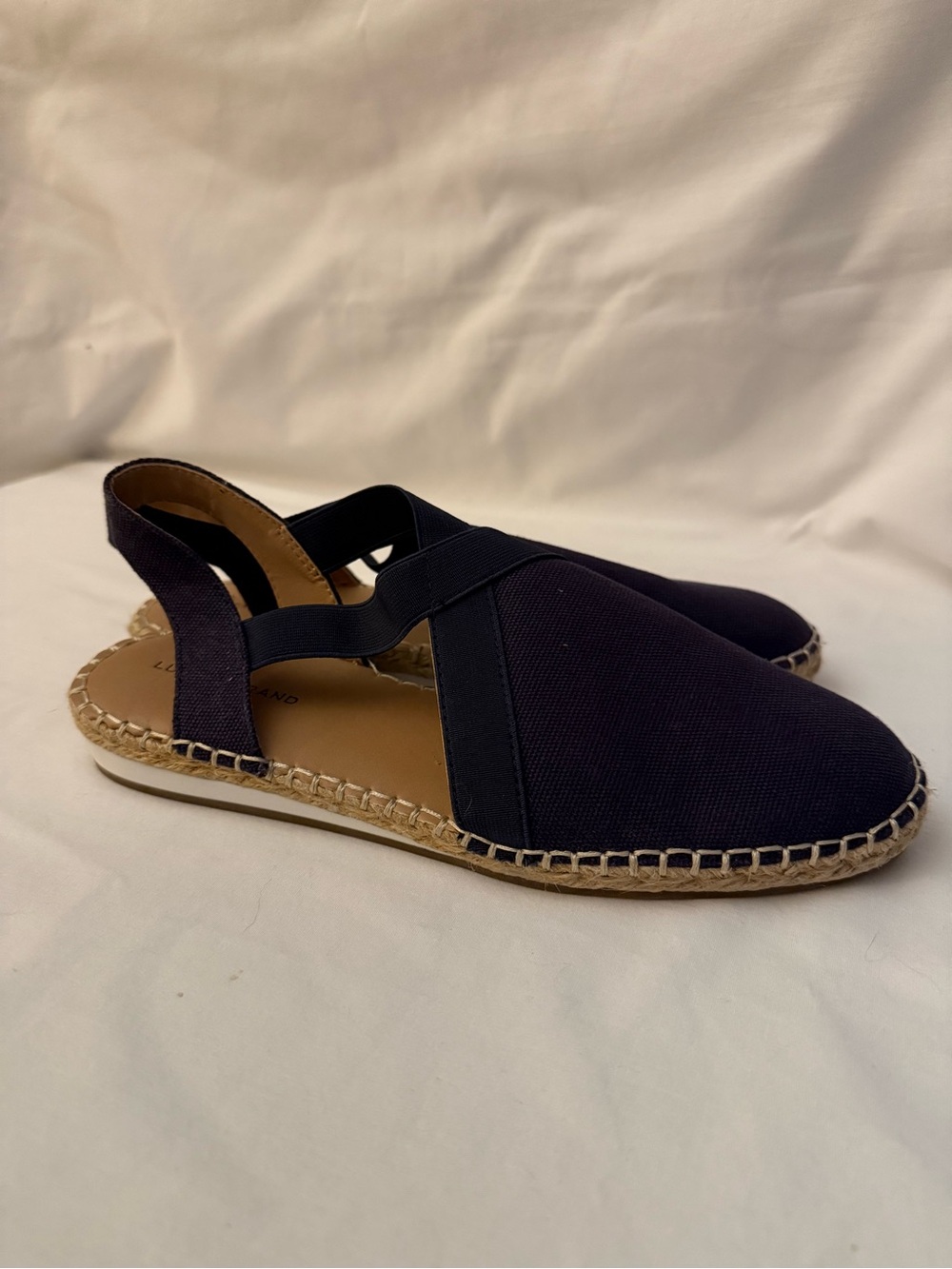 Navy Lucky brand espadrilles, size 9